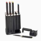 jj-elevate-slim-knives-sharpener 5pc - Joseph Joseph Elevate Knife Block Set With Sharpener 5pc