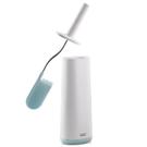 jj-flex-toilet-brush-with-holder-white-blue - Joseph Joseph Flex Toilet Brush & Holder-White Blue