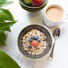 kc-black-white-floral-ceramic-bowl - KitchenCraft Black & White Floral Ceramic Bowl