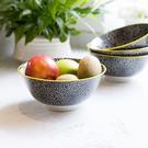 kc-black-white-floral-ceramic-bowl - KitchenCraft Black & White Floral Ceramic Bowl