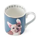 kc-dog-straight-sided-porcelain-mug-280ml - Mikasa French Bulldog Straight-Sided Porcelain Mug 280ml
