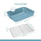 kc-ss-roasting-pan-38cmx27.5cm - KitchenCraft Stainless Steel Roasting Pan 38cm x 27.5cm 