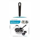 kitchencraft-carbon-steel-4-hole-egg-poacher - KitchenCraft Carbon Steel 4 Hole Egg Poacher