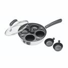 kitchencraft-carbon-steel-4-hole-egg-poacher - KitchenCraft Carbon Steel 4 Hole Egg Poacher