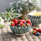 kitchencraft-leafy-green-ceramic-bowl - KitchenCraft Leafy Green Print Ceramic Bowl