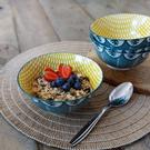 kitchencraft-leafy-green-ceramic-bowl - KitchenCraft Leafy Green Print Ceramic Bowl