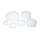 kitchencraft-silicone-lids-set-of-six - KitchenCraft Silicone Lids Set of Six 