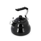 la-cafetiere-whistling-kettle-2l-black - La Cafeti-re Steel Whistling Kettle 2L Black
