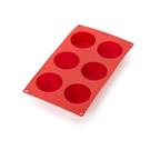 lekue-gourmet-muffins-6cup-red - Lekue Gourmet Muffins 6 Cup Red