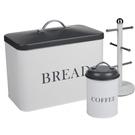 lift-lid-white-grey-bread-bin-34cm - Lift Lid White Grey Bread Bin 34cm