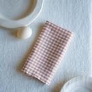 linen-gingham-pink-white-napkin - Linen Gingham Pink White Napkin