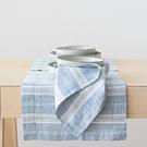 linenme-multistripe-linen-napkin-blue-white - LinenMe Multistripe Linen Napkin Blue White