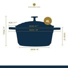 mastercalss-cast-aluminium-casserole-dish-4l-mintgreen - MasterClass Cast Aluminium Casserole Dish 4L Mint Green