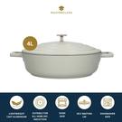 masterclass-cast-aluminium-shallow-casserole-dish-4l-mint-green - MasterClass Cast Aluminium Shallow Casserole Dish 4L Mint Green