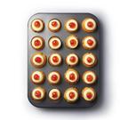 masterclass-non-stick-twenty-hole-mini-bites-tin - MasterClass Non-Stick Twenty Hole Mini Bites Tin