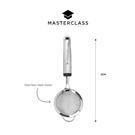 mc-mesh-sieve-8cm-ss-soft-grey-grip - MasterClass Soft Grip Stainless Steel Sieve 8 cm