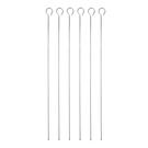 mc-ss-flat-sided-skewers-setof6-40cm - MasterClass Stainless Steel Flat Sided Skewers Set of 6 40cm