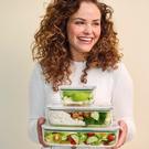 mepal-easy-clip-glass-food-storage-box-nordic-sage - Mepal Easy Clip Glass Food Storage Box-Nordic Sage