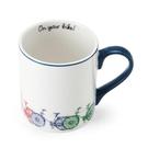 mikasa-bikes-porcelain-mug-280ml - Mikasa Bike Straight-Sided Porcelain Mug