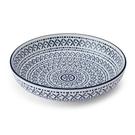 mikasa-blue-meditterranean-bowl-21cm - Mikasa Blue Mediterranean Stoneware Bowl