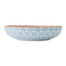 mikasa-geometric-blue-bowl-21cm - Mikasa Blue Geometric Stoneware Bowl