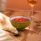 mikasa-green-blue-geometric-stoneware-nibble-bowl-12cm - Mikasa Green & Blue Geometric Stoneware Nibble Bowl 12cm
