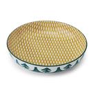 mikasa-green-leafy-bowl-21cm - Mikasa Green Leafy Pattern Stoneware Bowl