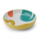 mikasa-yellow-abstract-bowl-21cm - Mikasa Yellow Abstract Pattern Stoneware Bowl