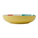 mikasa-yellow-abstract-bowl-21cm - Mikasa Yellow Abstract Pattern Stoneware Bowl