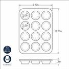 nordicware-naturals-muffin-pan - Nordic Ware Naturals- 12 Cavity Muffin Pan
