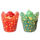 christmas-tulip-muffin-cases-stars-pk-24 - PME Stars Christmas Tulip Muffin Cases 