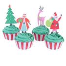 pme-cupcake-set-santas-workshop-24-cases-toppers - PME Santas Workshop Cupcake Cases & Toppers