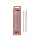 pme-extra-long-candles-rose-gold-pack-of-16-with-holders - Metallic Rose Gold Pack of 16 Extra Tall Candles & Holders