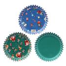pme-foil-cupcake-cases-santa-mix-pk-100 - PME Santa Mix Christmas Foil-lined Cupcake Cases 100pk