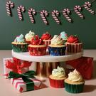 pme-foil-cupcake-cases-santa-mix-pk-100 - PME Santa Mix Christmas Foil-lined Cupcake Cases 100pk