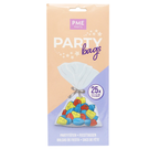 pme-party-bags-silver-ties-25pk - PME Party Bags With Silver Ties 25pk
