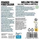 pme-powder-colour-mellow-yellow-2g - PME Powder Colour Mellow Yellow 2g 