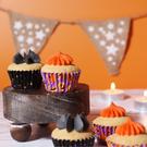 pme-pumpkin-party-halloween-mini-foil-line-cupcake-cases - PME Pumpkin Party Halloween Mini Foil-lined Cupcake Cases
