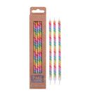 pme-rainbow-stripe-candle-pack-of-6 - PME Rainbow Stripes Candle Pack of 6