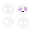 pme-skull-cookie-cutter-stencil - PME Halloween Skull Cookie Cutter & Stencils