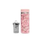 qwetch-insulated-teamug-with-filter-flowers-pastel-rose-400ml - Qwetch Insulated Teamug with Filter Flowers Pastel Rose 400ml 