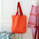 rex-two-tone-cotton-tote-bag-coral - Rex Two-Tone Cotton Tote Bag Coral 