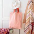 rex-two-tone-cotton-tote-bag-pink - Rex Two-Tone Cotton Tote Bag Pink