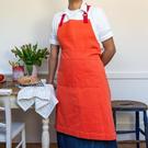 rex-two-tone-utility-apron-coral - Rex Two-Tone Utility Apron Coral