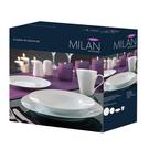 rw-porcelain-milan-set-16pc - Rayware White Porcelain Milan Rim Dinner Set 16pc