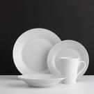 rw-porcelain-milan-set-16pc - Rayware White Porcelain Milan Rim Dinner Set 16pc
