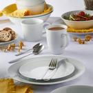 rw-porcelain-milan-set-16pc - Rayware White Porcelain Milan Rim Dinner Set 16pc