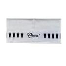 sam-polidri-tea-towel-white-black-stout-jacquard - Samuel Lamont Poli Dri Tea Towel White & Black Stout Jacquard