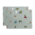 sap-home-for-christmas-fabric-placemat-set-of-2 - Sophie Allport Home For Christmas Fabric Placemat Set of 2