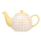 siip-gingham-pink-6-cup-teapot - SIIP Gingham Pink 6 Cup Teapot 